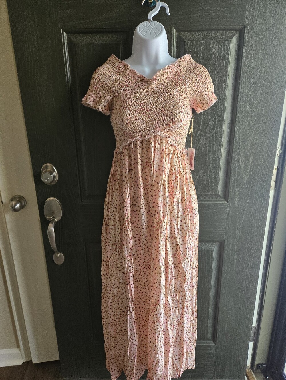 Jessica Simpson Pink Floral Patterned Maxi Dress